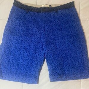 Blue Patterned Shorts